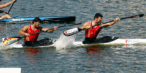 Saúl Craviotto y Carlos Pérez participan en la final de K-2 200 del Campeonato del Mundo. Saúl Craviotto y Carlos Pérez participan en la final de K-2 200 del Campeonato del Mundo.