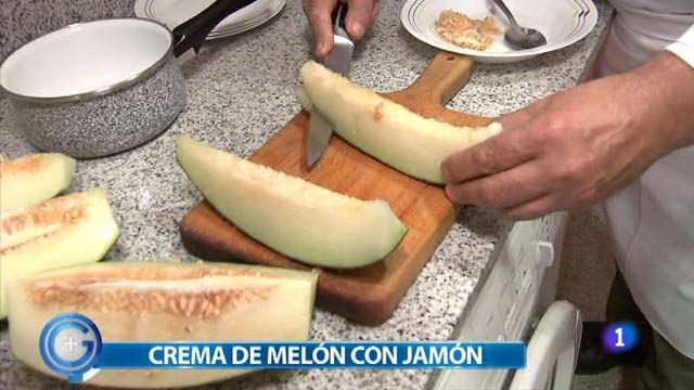 Más Gente - Más Cocina - Crema de melón con jamón