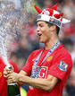Cristiano celebra la &uacute;ltima Premier ganada por el Manchester United el pasado mes de junio