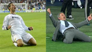 Ver v&iacute;deo  'Cristiano y Mourinho celebran a lo grande el 3-2 del Real Madrid al Manchester City'