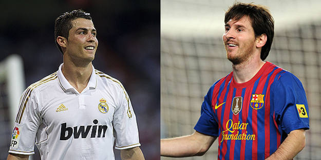 Cristiano Ronaldo, delantero del Real Madrid, y Lionel Messi, delantero del FC Barcelona. Cristiano Ronaldo, delantero del Real Madrid, y Lionel Messi, delantero del FC Barcelona.