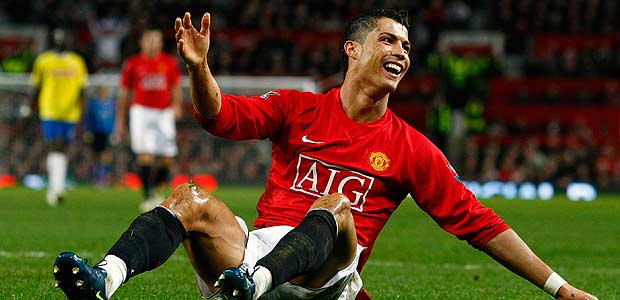 Cristiano Ronaldo, durante un partido de la Premier League, ante el Stoke City.