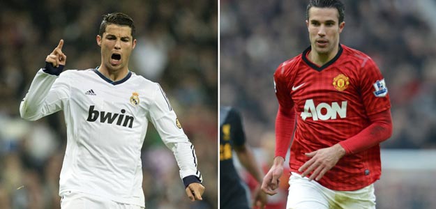 Cristiano Ronaldo y Robin van Persie, protagonistas del Madrid - Manchester