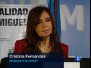 Ir al Video&nbsp;Cristina Fern&aacute;ndez: 'Aguante, Maradona'