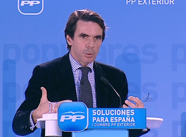 Jos&eacute; Mar&iacute;a Aznar ha criticado con dureza la pol&iacute;tica econ&oacute;mica del Gobierno 
