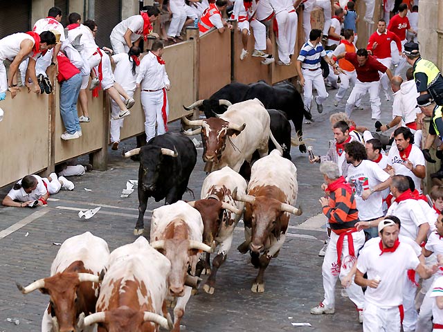 Cuarto encierro de San Ferm&iacute;n 2010