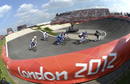 Ciclistas compiten en los cuartos de final de Ciclismo BMX de los Juegos Ol&iacute;mpicos de Londres 2012.