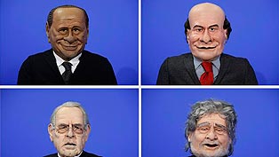 Cuatro candidatos para una Italia 'indignada'