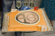 La tarta de los 10 a&ntilde;os de Cu&eacute;ntame