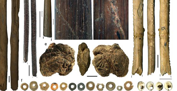 Algunos de los restos hallados en la cueva y que han permitido datar que esta cultura es nuestra primera antecesora hace 44.000 años Algunos de los restos hallados en la cueva y que han permitido datar que esta cultura es nuestra primera antecesora hace 44.000 años