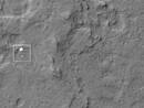 Fotograf&iacute;a captada por la Sonda de Reconicimiento de Marte (MRO) durante aterrizaje del Curiosity