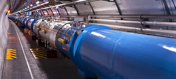El tunel del LHC en el CERN