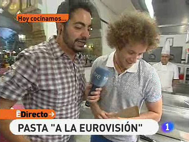 Eurovisi&oacute;n 2010 - Dani cocina pasta Eurovisiva