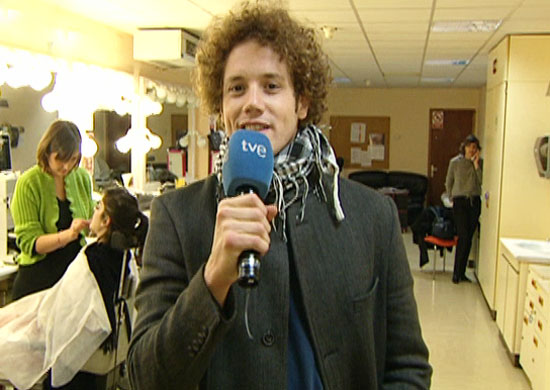 Eurovisi&oacute;n 2010 - Dani Diges entrevistador de TVE