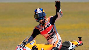 Dani Pedrosa firma en MotoGP el festival espa&ntilde;ol de Jerez
