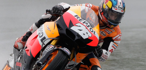 Dani Pedrosa, el piloto espa&ntilde;ol de Honda.