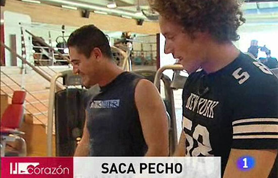 Eurovisi&oacute;n 2010 - Daniel Diges en el gimnasio