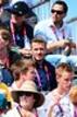 El ingl&eacute;s, David Beckham en las gradas apoyando a su selecci&oacute;n.