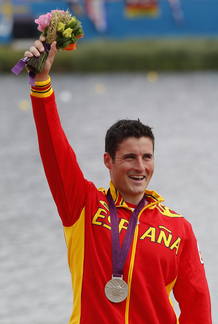 David Cal, medalla de plata en C1 1.000 metros de pirag&uuml;ismo en Londres 2012