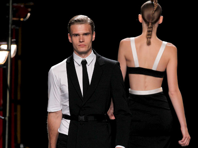 David Delf&iacute;n en la Cibeles Madrid Fashion Week