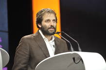 David Mart&iacute;nez recogiendo Premios Ondas