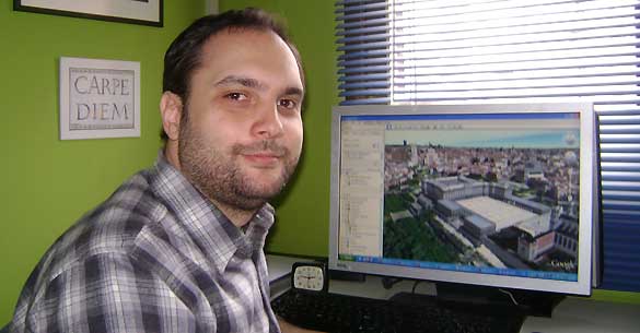 David Alonso ha creado en 3D para Google Earth más de un centenar de edificios en Madrid, entre ellos algunos tan emblemáticos como el Palacio Real o la Cibeles David Alonso ha creado en 3D para Google Earth más de un centenar de edificios en Madrid, entre ellos algunos tan emblemáticos como el Palacio Real o la Cibeles