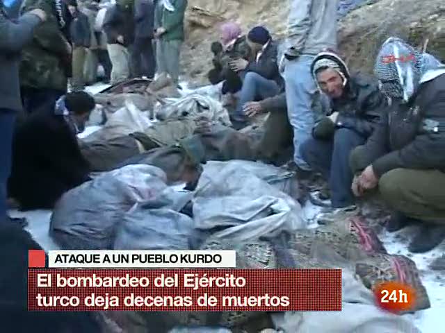 Ir al Video&nbsp;Decenas de kurdos mueren en un bombardeo de la aviaci&oacute;n turca en el sureste del pa&iacute;s