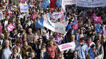 Ir al Video&nbsp;Decenas de miles de franceses piden no legalizar el matrimonio homosexual