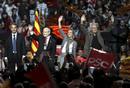 ZAPATERO,MONTILLA Y GONZ&Aacute;LEZ PARTICIPAN EN MITIN CENTRAL EN EL PALAU SANT JORDI