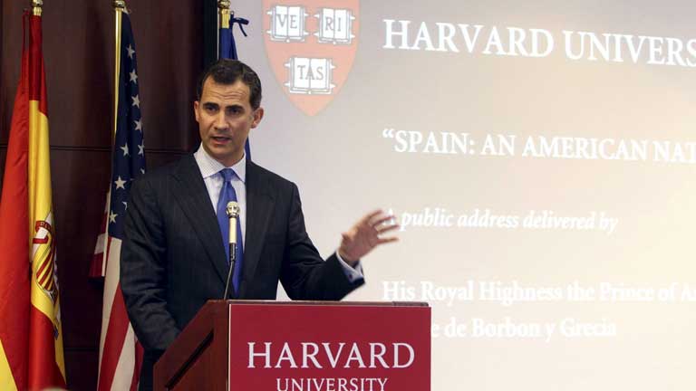 Ver v&iacute;deo  'Declaraciones del Pr&iacute;ncipe Felipe en Harvard'