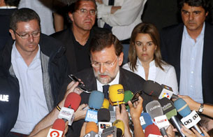 Ver v&iacute;deo  'Declaraciones de Rajoy sobre el siniestro del avi&oacute;n de Spanair en Barajas'