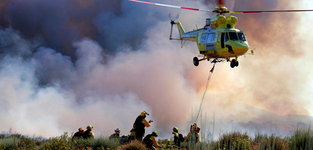 DECLARADO UN FUEGO SIN CONTROL EN EL PARQUE NATURAL DE LAS BATUECAS,SALAMANCA