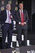 Del Bosque y Aragon&eacute;s en el homenaje a los jugadores centenarios