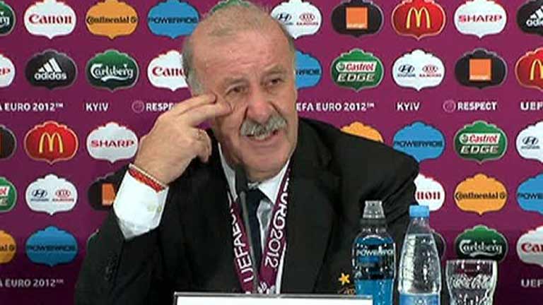 Del Bosque: "Estos futbolistas representan el trabajo de un pa&iacute;s"