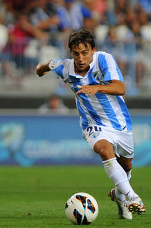 El delantero argentino del M&aacute;laga Diego Buonanotte