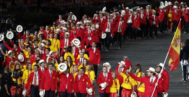 La delegaci&oacute;n ol&iacute;mpica espa&ntilde;ola desfila en Londres 2012