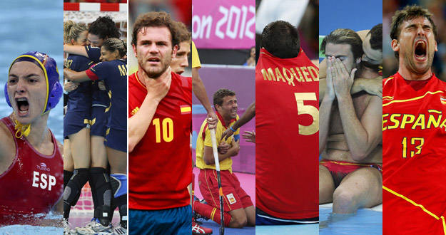 Deportistas de equipo espa&ntilde;oles