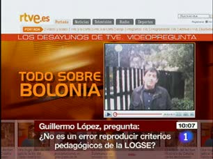 Ver v&iacute;deo  'Desayunos - Cristina Garmendia habla sobre la Logse y Bolonia'