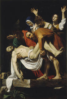 'El Descendimiento' (1602-1604). Michelangelo Merisi da Caravaggio. Óleo sobre lienzo. 'El Descendimiento' (1602-1604). Michelangelo Merisi da Caravaggio. Óleo sobre lienzo.