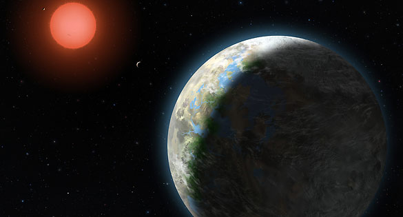 Recreación artística de Gliese 81 b, el primer planeta que los astrónomos consideran potencialmente habitable Recreación artística de Gliese 81 b, el primer planeta que los astrónomos consideran potencialmente habitable