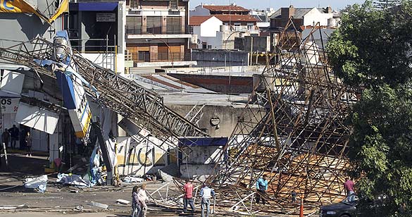 Destrozos por un temporal en Buenos Aires