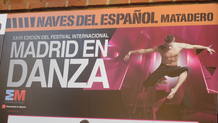 Detalle del cartel del programa de la CND en en el Matadero, en el marco de Madrid en Danza Detalle del cartel del programa de la CND en en el Matadero, en el marco de Madrid en Danza