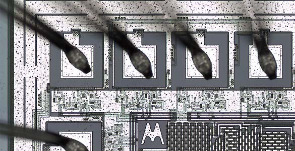 Detalle de un procesador 68000 de Motorola