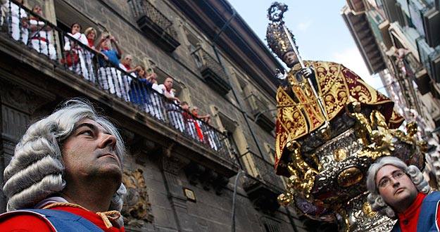 Detalle de la procesi&oacute;n de San Ferm&iacute;n