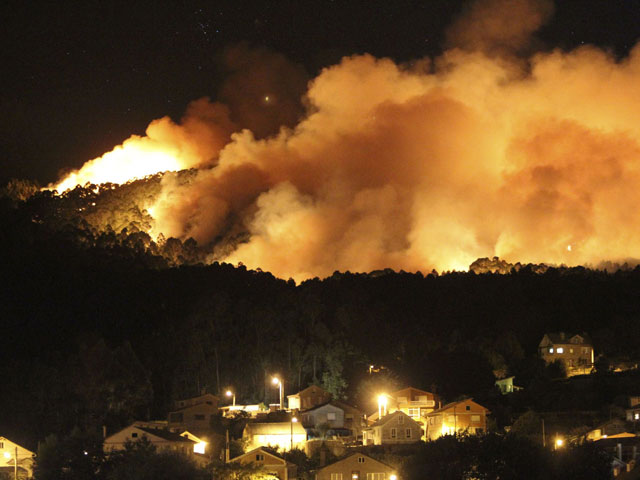 Un detenido por el incendio de Pontevedra en el que murieron dos brigadistas