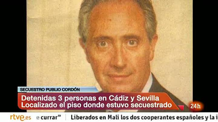 Ir al Video&nbsp;Detienen a tres personas por el secuestro de Publio Cord&oacute;n y hallan la casa donde estuvo retenido