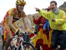 El d&iacute;a que la etapa acababa en Sierra de La Pandera, Valverde supo sufrir y apoyarse en el &aacute;nimo de su gente para resucitar