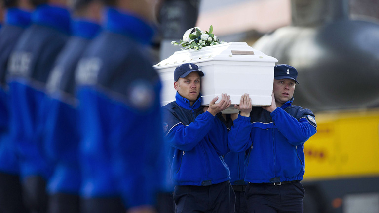 Los cuerpos de los fallecidos en Suiza llegan a B&eacute;lgica