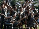 Bailarines filipinos en Manila