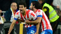 Diego Costa marca tras un jugad�n de Falcao (1-1)
